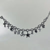 Black and silver charm bracelet