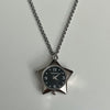 Black star watch necklace