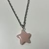 Pink star necklace