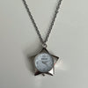 White star watch necklace