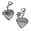 Custom mirror heart keychain