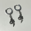 Snake twist hoop earrings