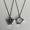 Black star watch necklace