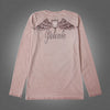 Rose lion long sleeve vintage pink