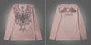 Rose lion long sleeve vintage pink