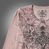 Rose lion long sleeve vintage pink