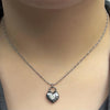 Aurora heart lock basic chain necklace