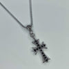 Swarovski black cross necklace