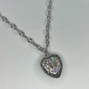 Swarovski clear antique lock necklace